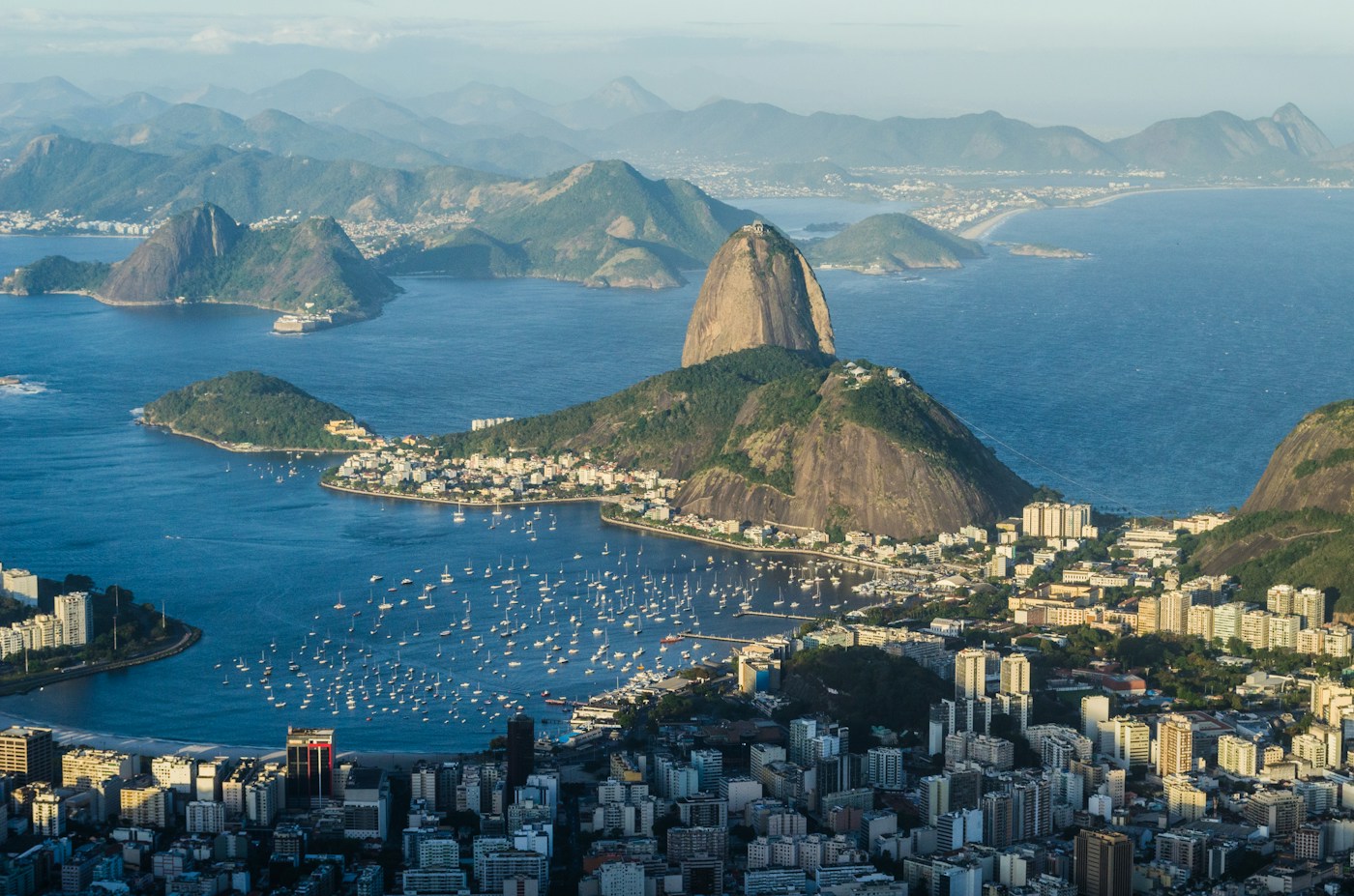Sugarloaf Mountain and Guanabara Bay in Rio de Janeiro